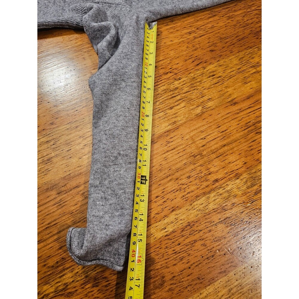by ANTHROPOLOGIE Sweater Womens Gray Cowl Neck Tunic Sweater Sz M Viscose EUC - Picture 7 of 10